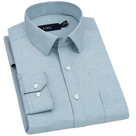 Shanshan long-sleeved shirt men's plaid casual shirt middle-aged business formal wear no ironing TCT4299 (long-sleeved style) 41