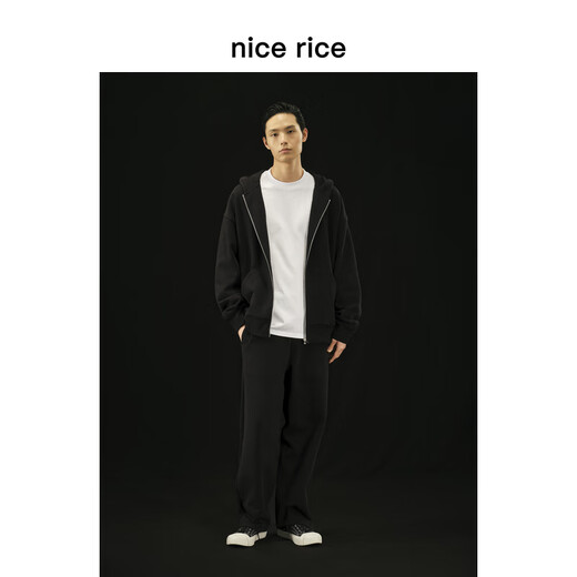 
nice rice good rice r. Series 500G cotton straight casual trousers [same style in the mall] NCQ12027 black (500g) S