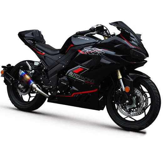 Renmin Motorcycle's new Jiaolong 200 to 400 large-displacement sports car heavy motorcycle road race party electric fire teeth can be registered Black new pure electric sports car can be registered