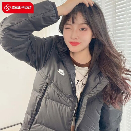 耐克（NIKE）羽绒服男装女装 25春季新款连帽防风保暖健身运动服棉羽外套 695蓬/Storm-FIT/锁温保暖 M