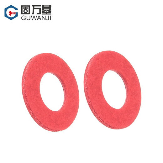 Guwanji insulation gasket round red steel paper gasket fast paper red meson insulation flat pad red paper gasket national standard M3x6x0.8 1000 pieces