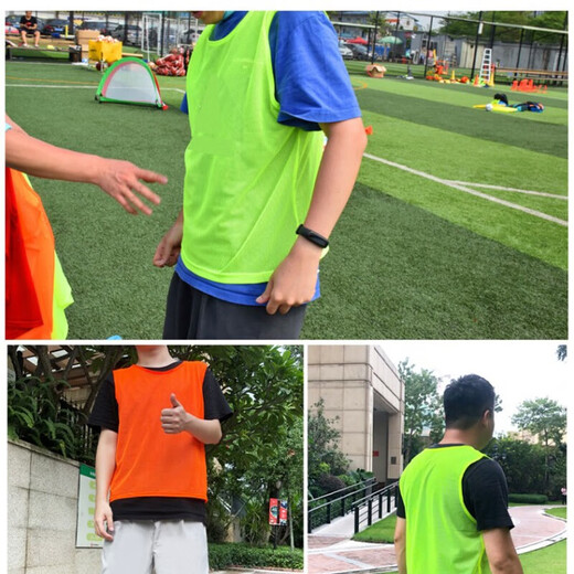 随灿分组对抗服比赛定制号码儿童成人户外拓展篮球足球大网眼马甲背心 【浅黄色】分组对抗服1件 成人款