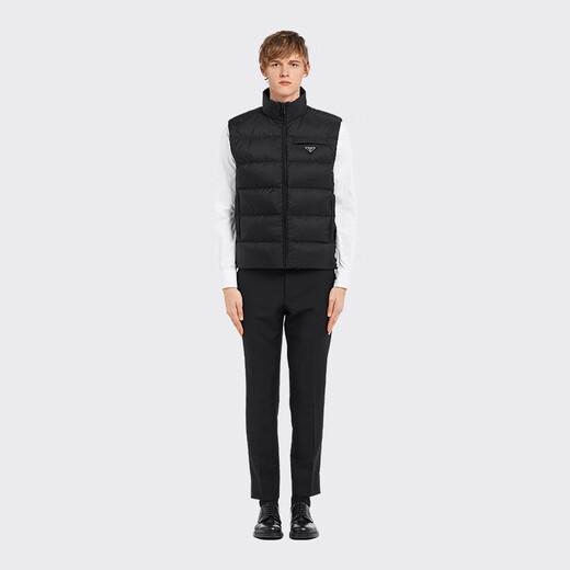 PRADA/Prada Gift Men's Padded Re-Nylon Vest Black 46