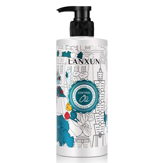 Lanxun Taiwan shampoo for women and men, mild anti-dandruff, anti-itch, oil control, refreshing, long-lasting fragrance, moisturizing and silky shampoo, hydrating and soft shampoo 710ml
