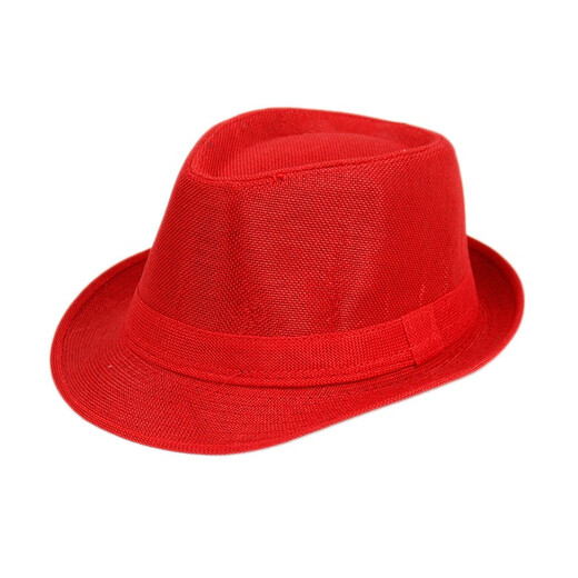 Nozhi süßer kleiner Kremphut mittleren Alters und älterer Männer Jazz Hut Britischer Stil Gentleman's Hut Solid Color Bühne Performance Hut Nm676 Brauner Durchschnittsdockumfang 58 cm