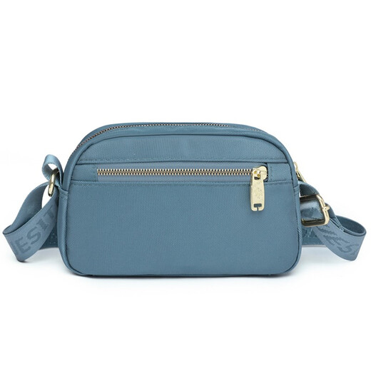 Dongxuan Mom's Change Key Small Sac en tissu nouveau Version coréenne Nylon Mini Bag des femmes d'âge moyen Haze Bleu