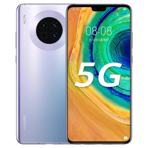华为华为 Mate 30 5G鸿蒙 mate30手机正品麒麟990 星河银 8GB+128GB （5G版）标准看详情页第一张图