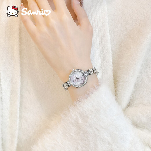 Hello Kitty Sanrio Mermaid Watch Women's Small Dial Bracelet Watch Female Student Niche Light Luxury Birthday Gift for Girlfriend