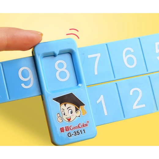 Montessori Regla de descomposición matemática Juguetes de jardín de infantes Número de niños Adición y sujeción de la enseñanza aritmética de primer grado Ayudas aritméticas ARTIFACTO Matemático Descomposición Regla Limitado Compras: [Azul + Pink] Hot Hot Hot.