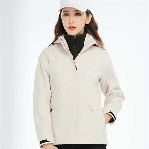Chaqueta Simboo para hombres, chaqueta de tres en uno de tres en uno a prueba de viento y cálida para el montañismo.