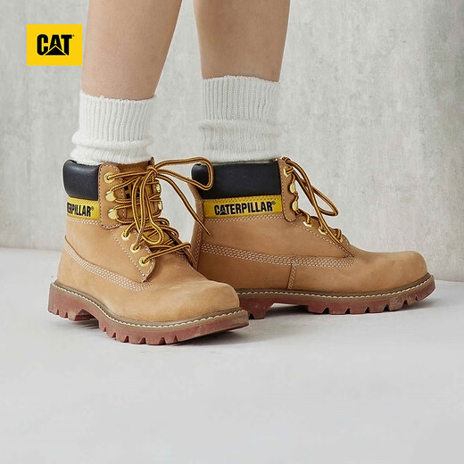 Cat Carter Classic Big Yellow Boots Boots Martin Bottes de travail Bottes de travail Hommes et femmes Boots High Top Colorado2.0 Gift de Valentin chinois jaune 43