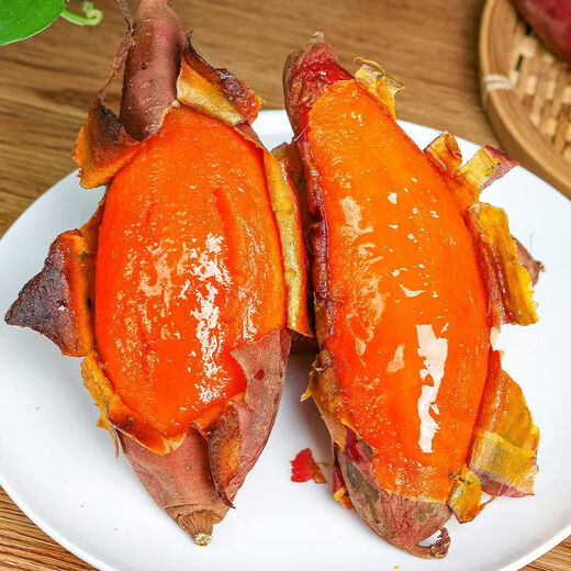 Shandong Yanshu No. 25, batata, batata confitada, batata fresca, batata asada en arena de granja, fruta pequeña (una sola fruta pesa entre 100 y 250 g), peso neto 5 Jin Jin equivale a 0,5 kg, tamaño familiar asequible