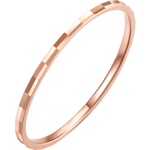 Saturday Fortune 18K gold ring for women, simple colored gold plain ring birthday gift KI015177 No. 14