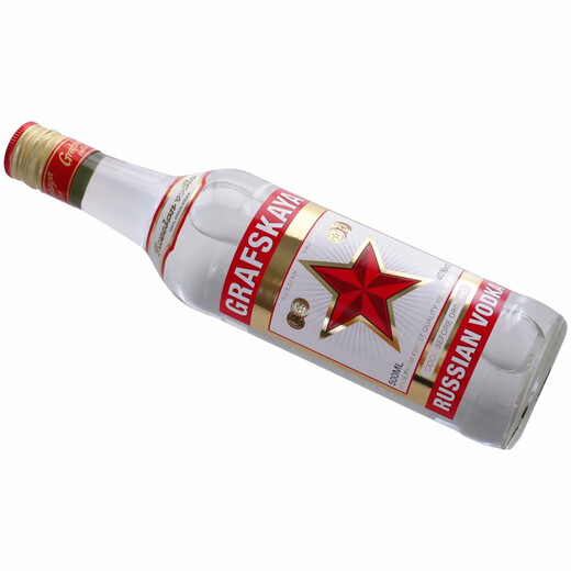 格拉夫红牌进口洋酒 格拉夫伏特加 鸡尾酒基酒 调酒烘焙酒 金酒烈酒 格拉夫红牌伏特加500ml*6瓶