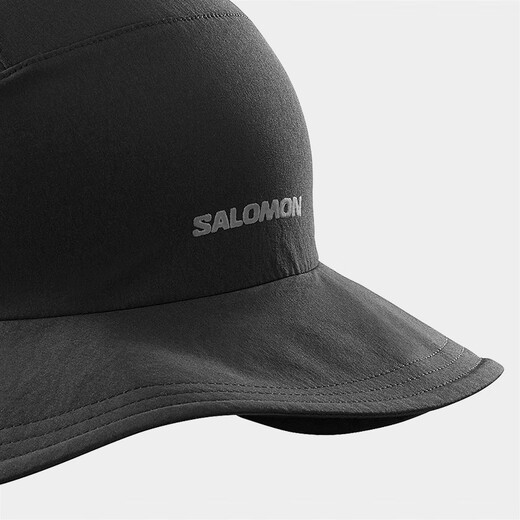 萨洛蒙（Salomon）男女款 户外运动休闲日常透气舒适山系渔夫帽子 MOUNTAIN HAT 深黑色 C22376 均码