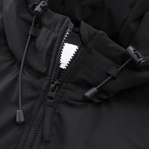 Panda Ben (ben.panda) cotton-padded jacket for men in autumn and winter, mountain style, warm, water-repellent, loose-fitting, couple cotton-padded jacket, multi-wear jacket, black L