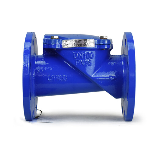 Rubber flap check valve H44X-16Q ductile iron plate flange pipe water pump one-way check valve DN50 100 ductile iron DN150