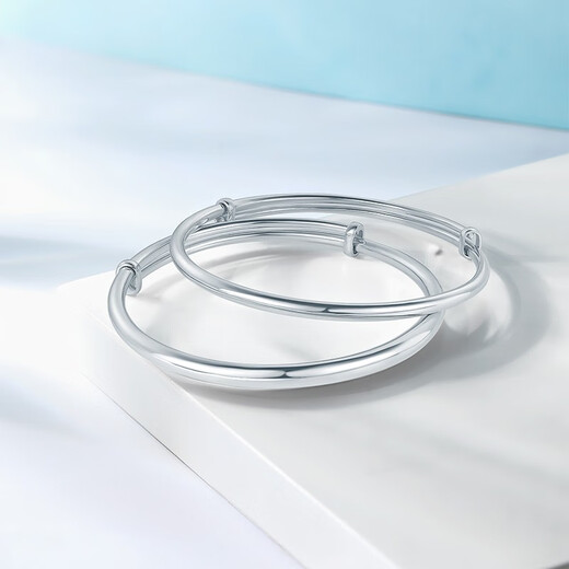 ZLF (ZLF) PT950 platinum bracelet women's classic glossy push-pull platinum bracelet 11.23g