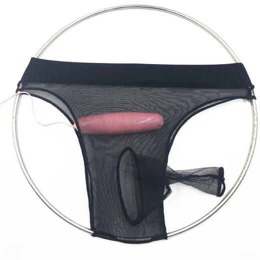 Fully transparent men's underwear, triangle stockings, thong, low waist, thin briefs for men, sexy, black open style