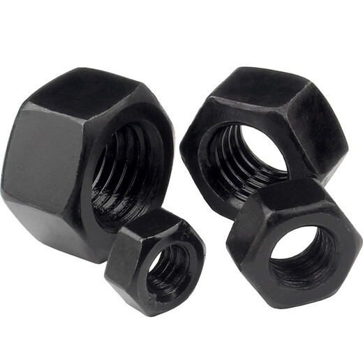 Guwanji grade 8.8 hexagonal nut, grade 12.9 blackened hexagonal nut cap, high strength screw nut, nut set M3 200 pieces, grade 8 blackened