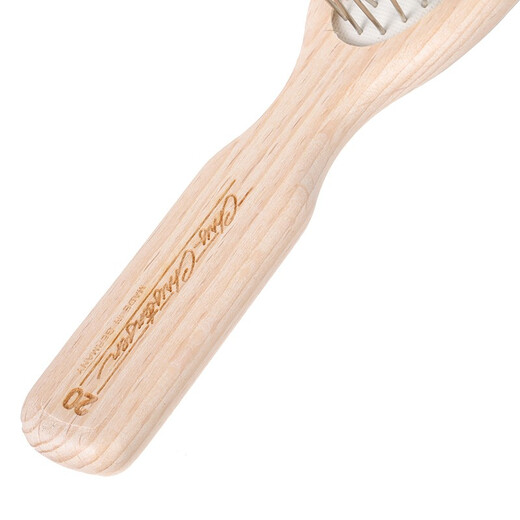 Chris Christensen imported from the United States for pet grooming, cat and dog general grooming and hair protection, wood handle comb, medium and short hair small pet, 20mm mini round handle comb