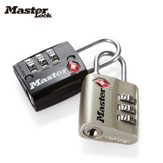 Master MasterLock Password Lock Overseas Travel Luggage Gym Password Padlock 4680MCNDNKL Silver TSA Certified American Professional Lock Brand