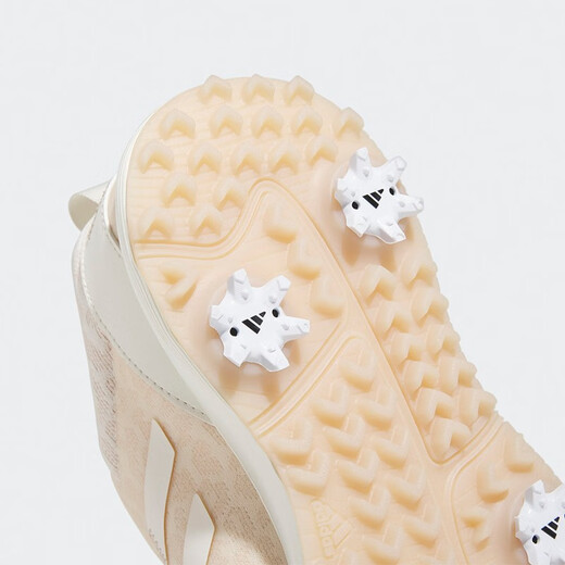 adidas 阿迪达斯 高尔夫球鞋女鞋BOA快速系带防滑轻量带钉运动休闲鞋子 GV9435 粉白/粉白/黄 38.5