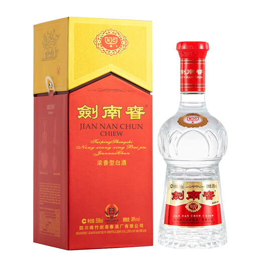 剑南春 水晶剑 38度 558ml*6 整箱装 浓香型白酒 低度水晶剑