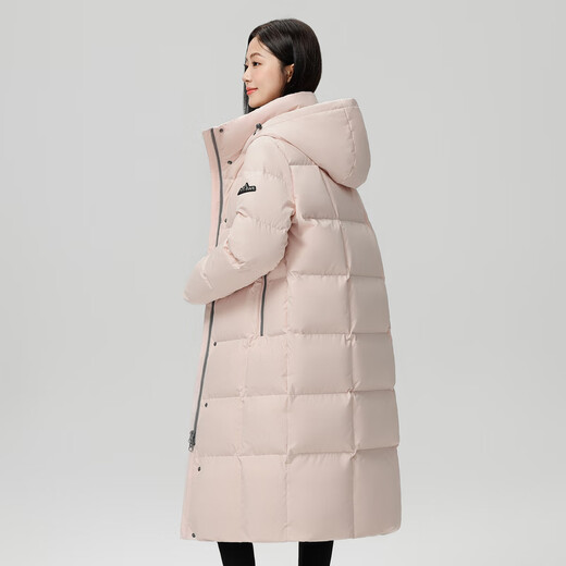 Fliegen im Schnee [Goosevelt] neue Mode und vielseitige große Taschen, Long Hooded Damens Down -Jacke für Frauen, Bewa Powder 1695 S 160/84a