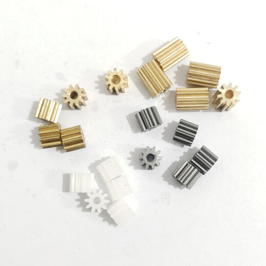 Flat 0.5 mold 8 teeth 9 teeth 10 teeth 11 teeth close fitting plastic nylon carbon steel brass precision cylindrical small module gear plastic 8 tooth hole 2