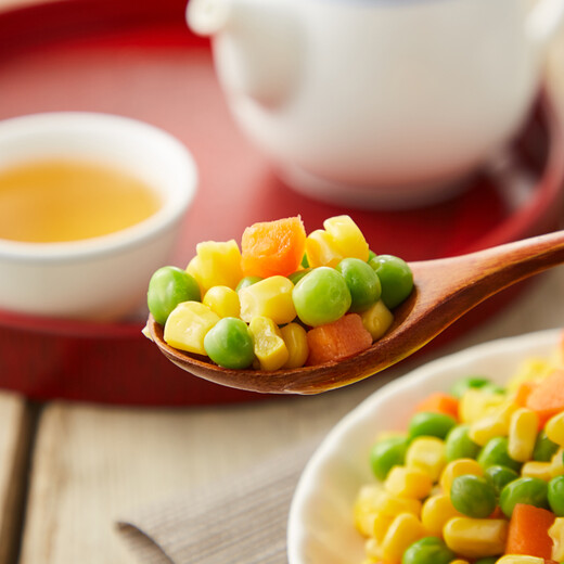 Jiuzhou Fengyuan organic mixed vegetable diced 500g quick-frozen vegetables frozen fresh mixed vegetables