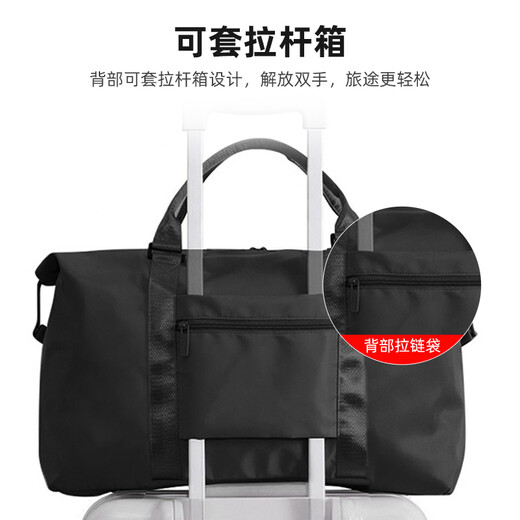 Lohas travel bag men's portable large-capacity luggage bag portable trolley case short-distance business trip boarding simple storage bag