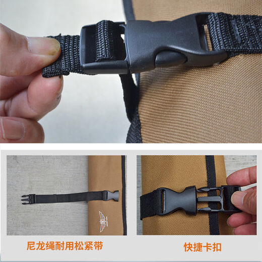 Xuan Kashi multifunctional portable roll-type tool bag electrician bag motorcycle folding tool bag storage bag wrench bag main picture