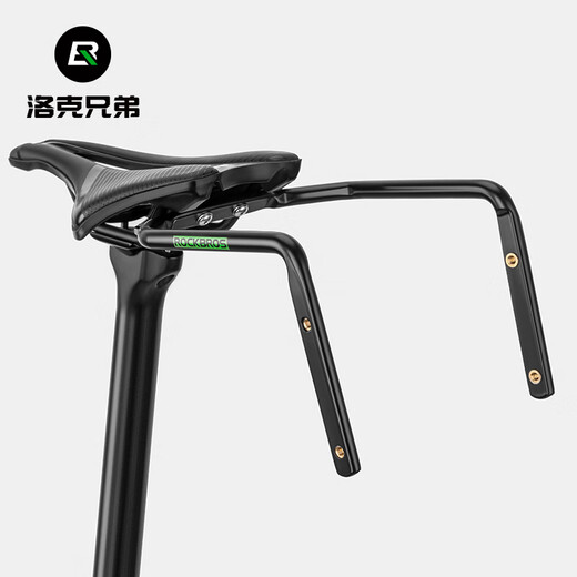 ROCKBROS bicycle rack, multifunctional seat, bow and tail rack, aluminum alloy rear water bottle cage fixed bracket, long-distance riding accessories, black