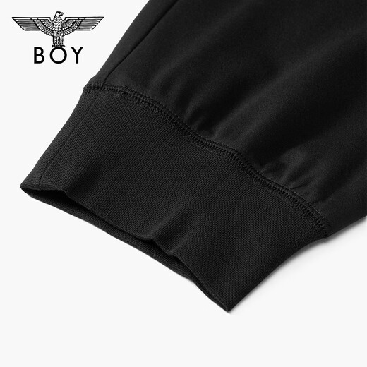 BOY LONDON trendy brand casual pants, unisex style, summer, light, fashionable, casual design, high street trousers N15005, black l