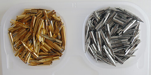 Immortal 616 nib 612 Immortal 601 cylinder 728 nib 729 small nib 730 universal 18.5mm dark tip gold plated 0.5 (18.5mm) group 2 dark tips