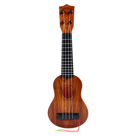 
Ukulele children's guitar toys for women, boys, beginners, mini guitar instruments can play music simulation 34 cm (love hole) orange [song score, pick] can play