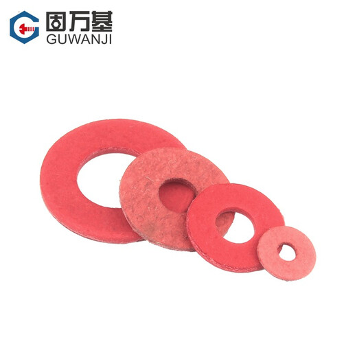Guwanji insulation gasket round red steel paper gasket fast paper red meson insulation flat pad red paper gasket national standard M3x6x0.8 1000 pieces