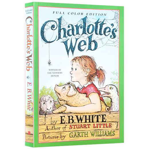 英文原版 夏洛特的网 Charlotte’s Web 夏洛的网 蓝思阅读指数680L 夏洛的网彩图版