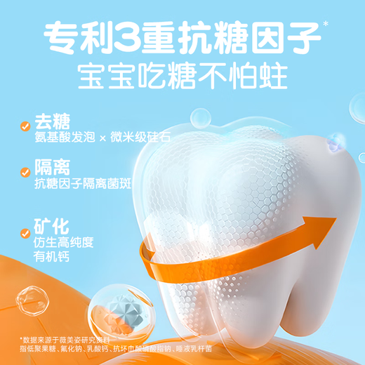 舒客+舒客儿童牙膏0-3-6-12岁含氟防蛀护齿护龈抗糖换牙期牙膏宝贝正品 买1送1 | 抗糖防蛀60g*2支