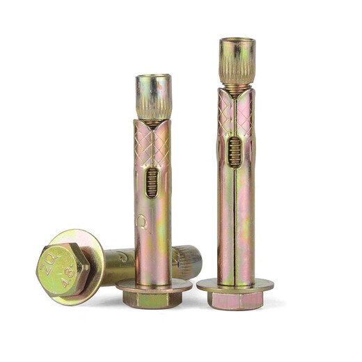 Jinggong (JINGGONG) national standard external hexagonal expansion screws, extended internal expansion bolts, iron implosion, built-in floor expansion, national standard M10*60 (5 pieces), punching 12mm