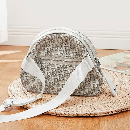 
KuQIDAISHU bag (KUQIDAISHU) bag for women 2025 new shell bag crossbody versatile fashion printed large capacity shoulder bag small shoulder bag female bag extreme night black 910410547