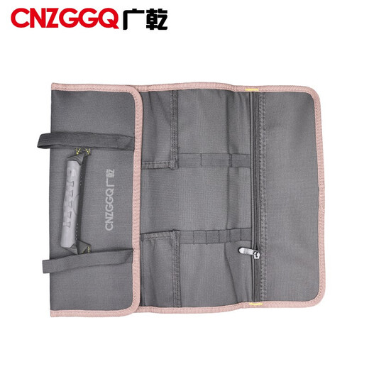 DELIXI Guangqian Oxford roll tool bag empty bag multi-functional portable storage bag tool pocket storage without clutter, messy black