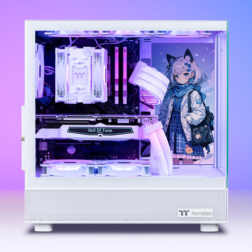 Thermaltake (Tt) Steel Shadow Transparent S Ocean View Chassis Computer Host White (ATX motherboard/supports 360 water cooling/270 panorama/9 fan positions/4090 graphics card)