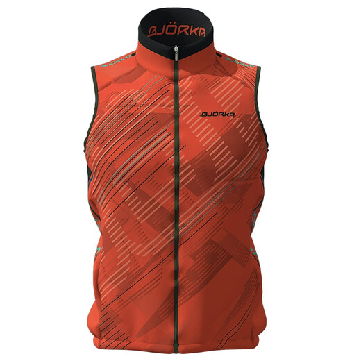 Mo Xinyu autumn and winter sleeveless vest cycling clothing mountain bike winter men's fleece warm running sports vest 1 S