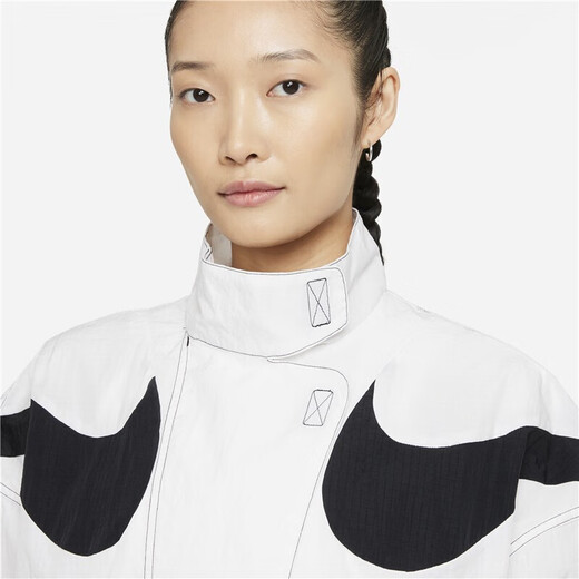 
Nike (NIKE) Women's Fall New Sports Woven Windproof Training Casual Top Student Stand Collar Jacket DD5585-695 DD5585-DR6133-100 XS
