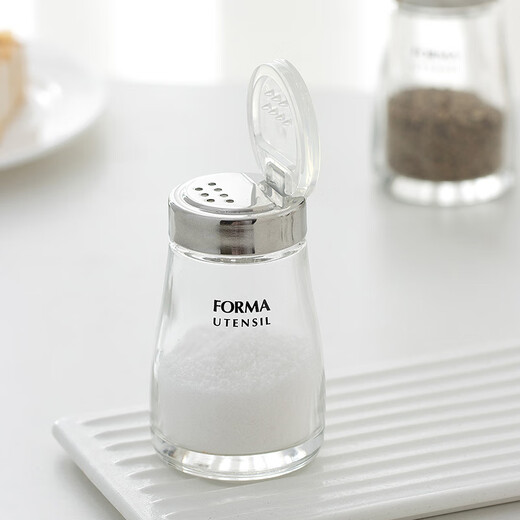 Asibilu Japanese seasoning bottle seasoning jar with lid pepper and salt bottle seasoning box seasoning jar glass seasoning bottle kitchen supplies salt shaker