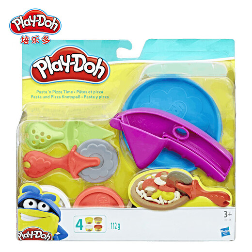 [70% neu] Hasbro farbige Schlamm Plastikine DIY handgefertigtes Kinderspielzeugset natürlicher Weizenmehl, der Spaß macht und die kreative Zeit Western Food Party Version C3117 macht