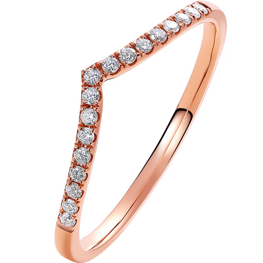 Saturday Fortune 18k gold diamond ring for women, sparkling crown, stacked diamond ring W0210599 No. 16 New Year gift