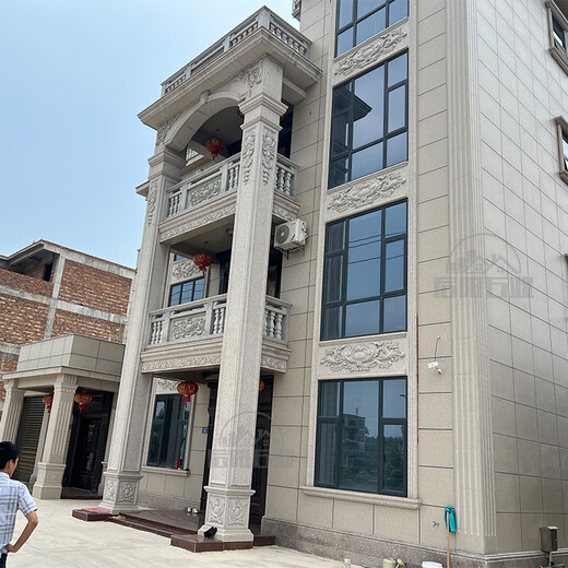 Kangxin Yashi Railing Guardrail Natural Granite Marble Outdoor Vase Column Roman Column Fence Stone Villa Support Customization Deposit